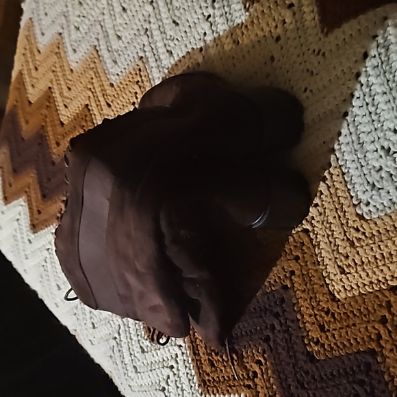 Lace-up Faux Suade Boots - Picture 5 of 6